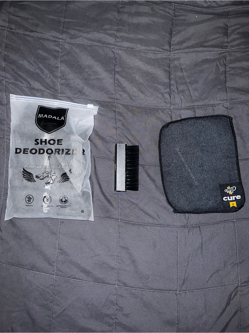 Madala shoe deodorizer and Crep protect brush/rag set